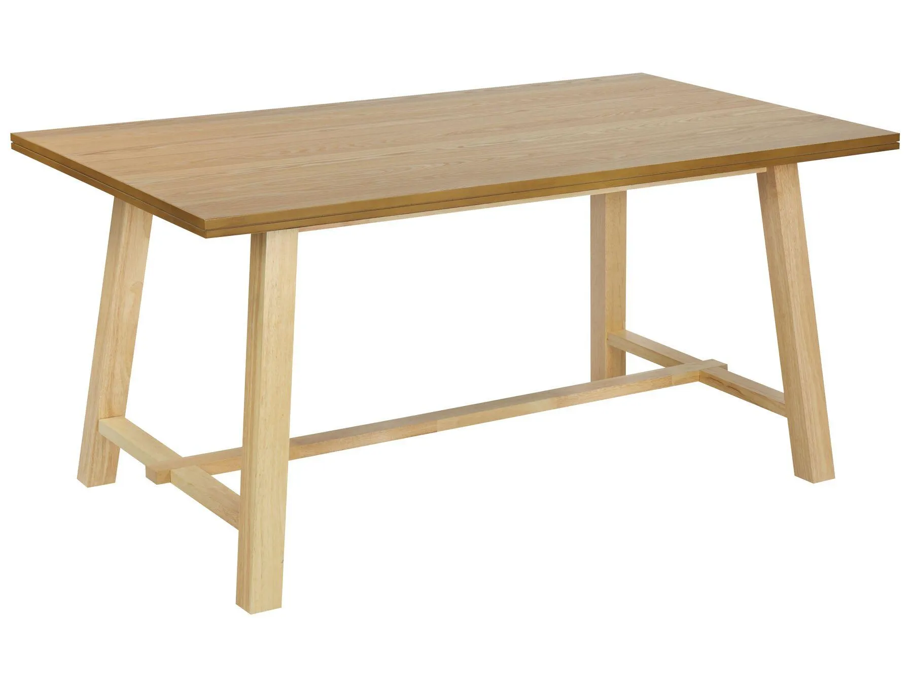 Mesa de comedor BARNES Fresno natural 160 cm 90 cm