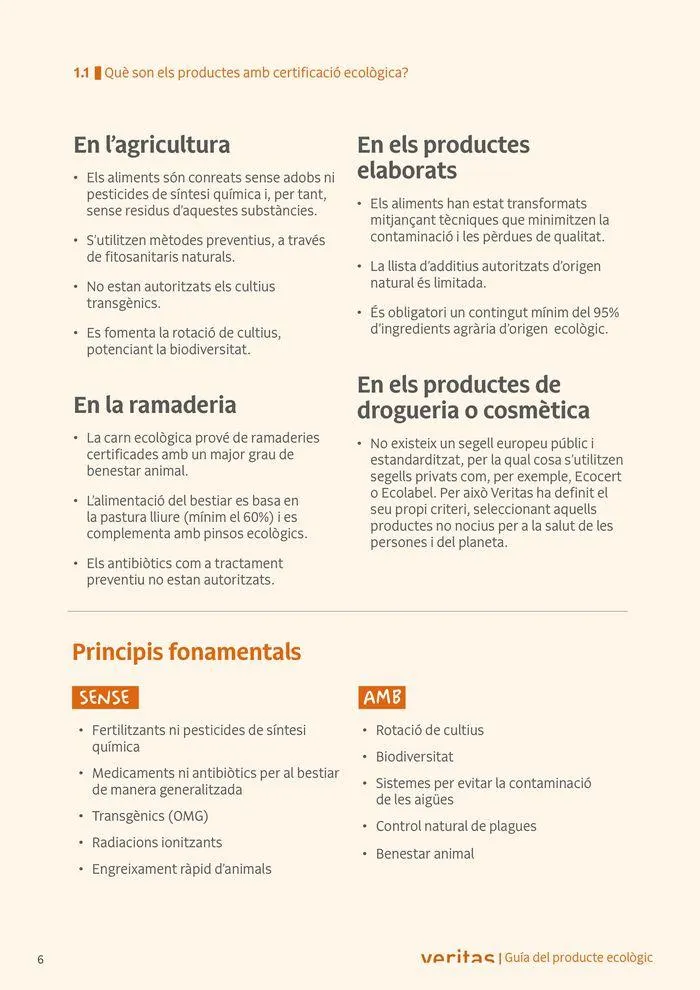 Catálogo de Veritas ABC productes ecològics 2 de septiembre al 31 de diciembre 2024 - Página 6