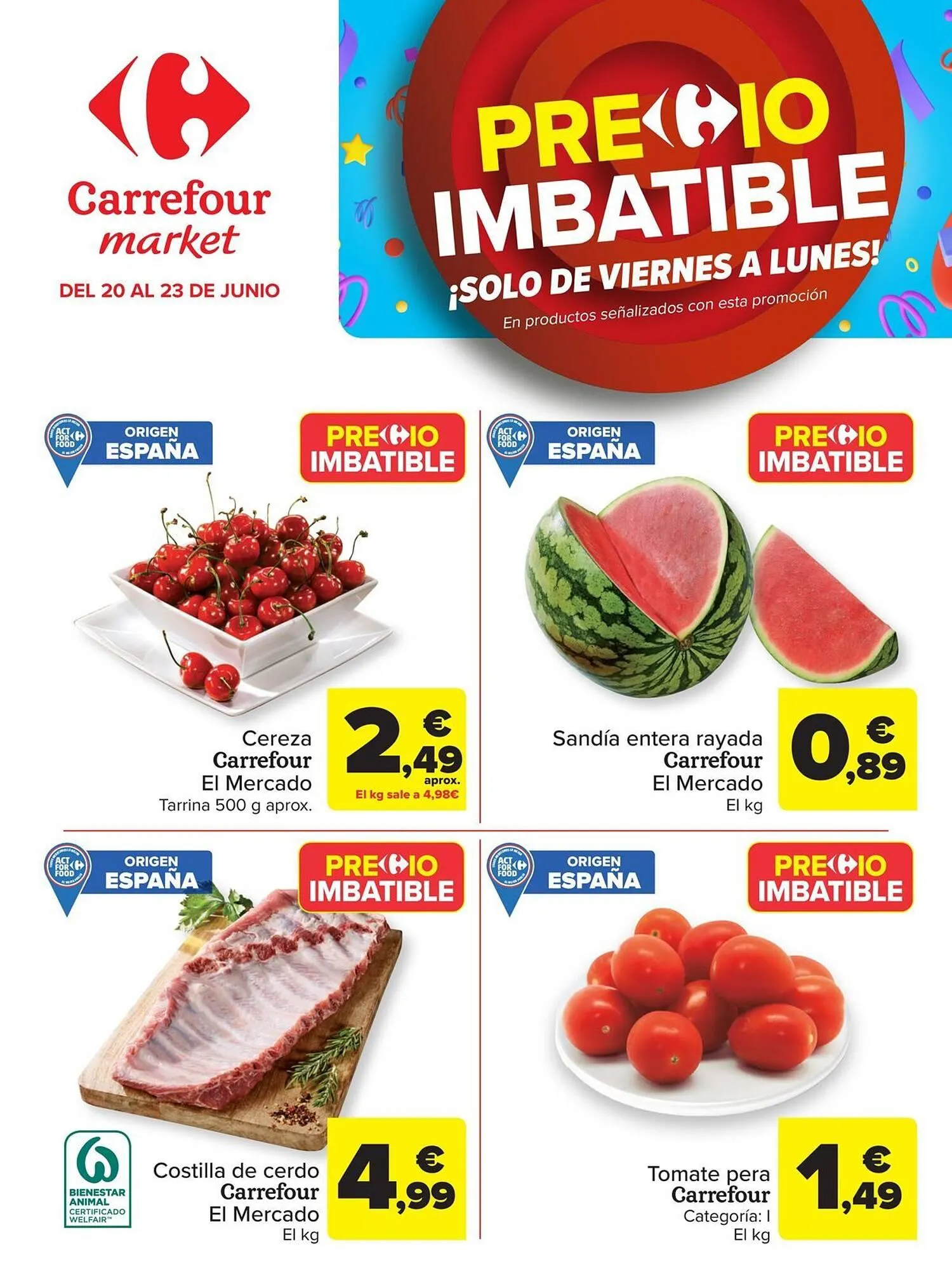 Catálogo de Folleto Carrefour Market 20 de junio al 23 de junio 2025 - Página 1