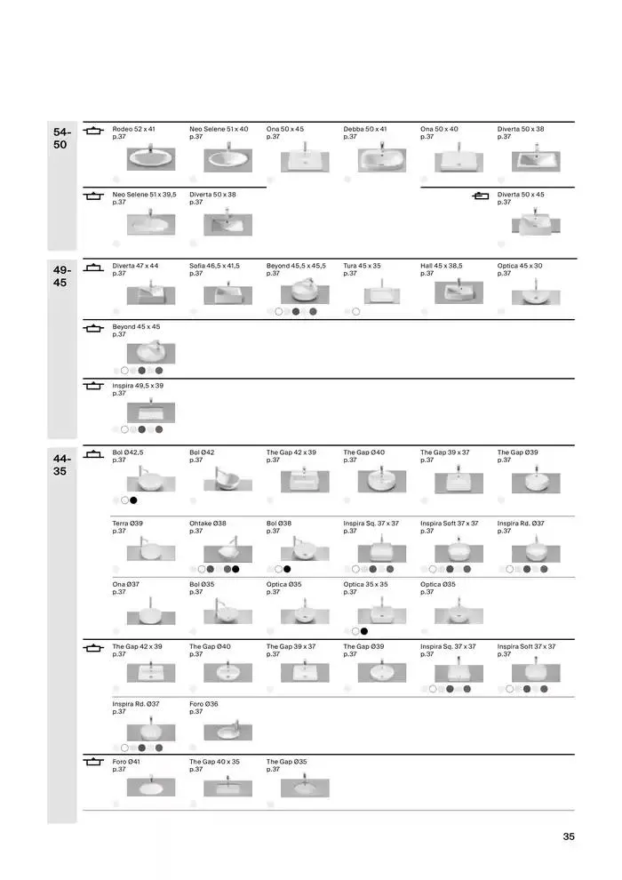 Catálogo de Colecciones de Baño, Muebles y Accesorios 9 de enero al 31 de diciembre 2025 - Página 37