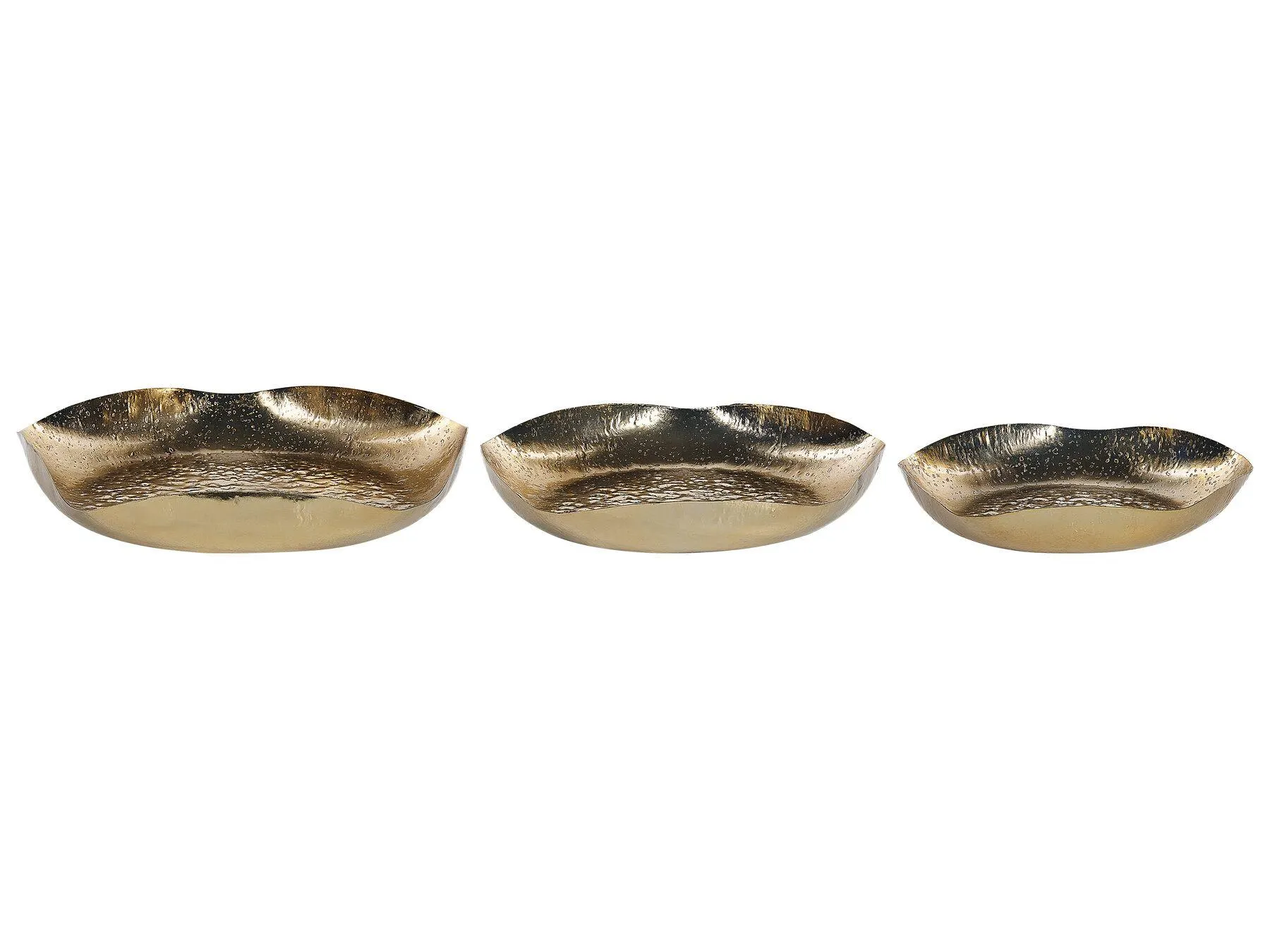 Conjunto de 3 vaciabolsillos UJUNG Metal Dorado