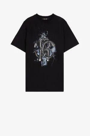 Camiseta de algodón Mirror Snake