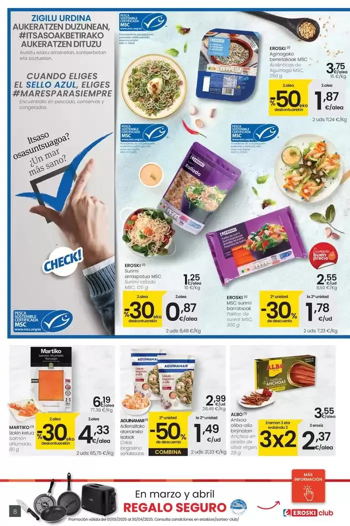 Catálogo de Prezio merkeagoa EROSKI CENTER 13 de marzo al 26 de marzo 2025 - Página 8