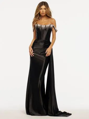 Vestido de noche sirena sin tirantes barrido sin mangas cremallera tela satinada vestidos de cena formales