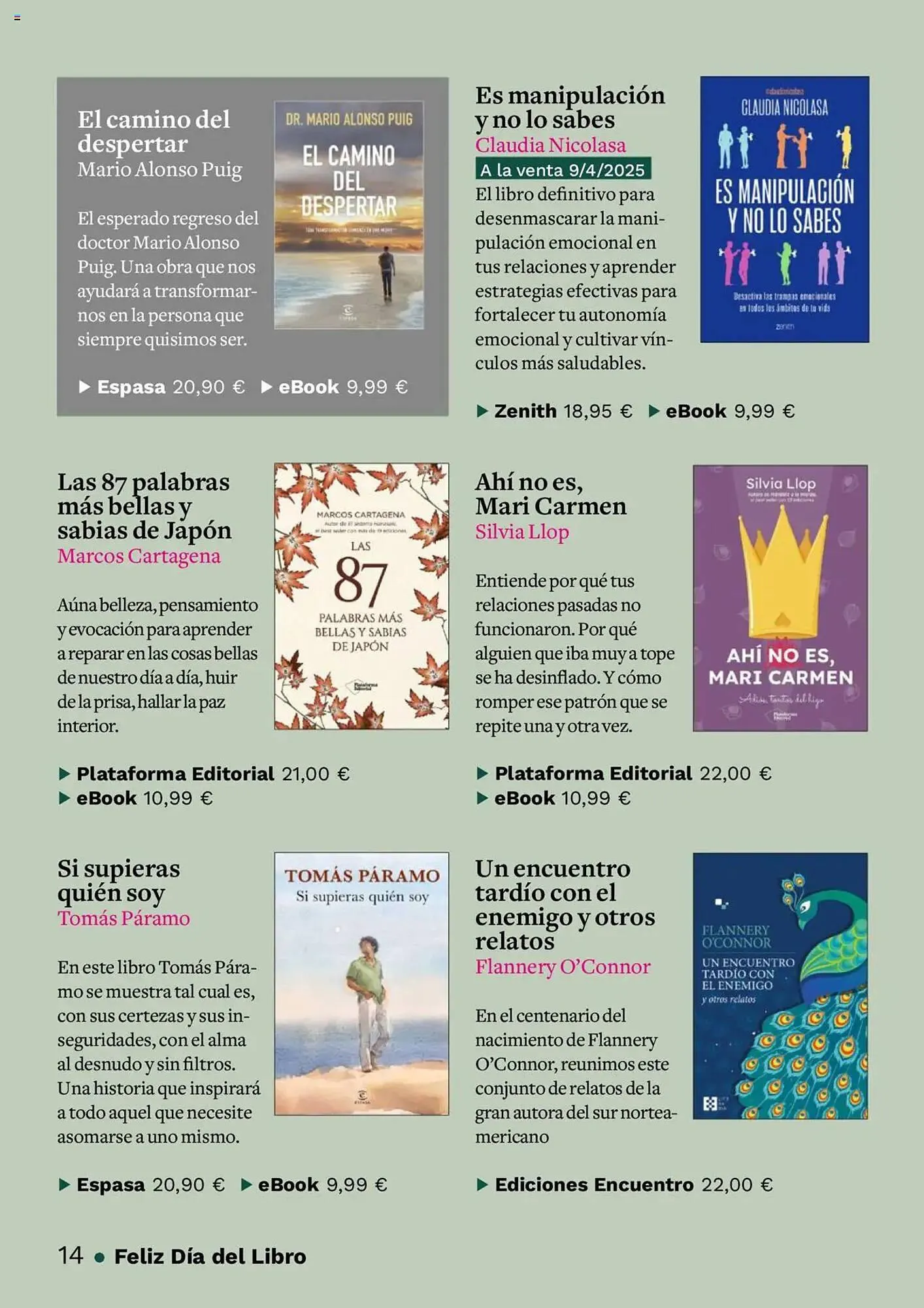 Catálogo de Folleto Casa del Libro 7 de abril al 22 de abril 2025 - Página 14