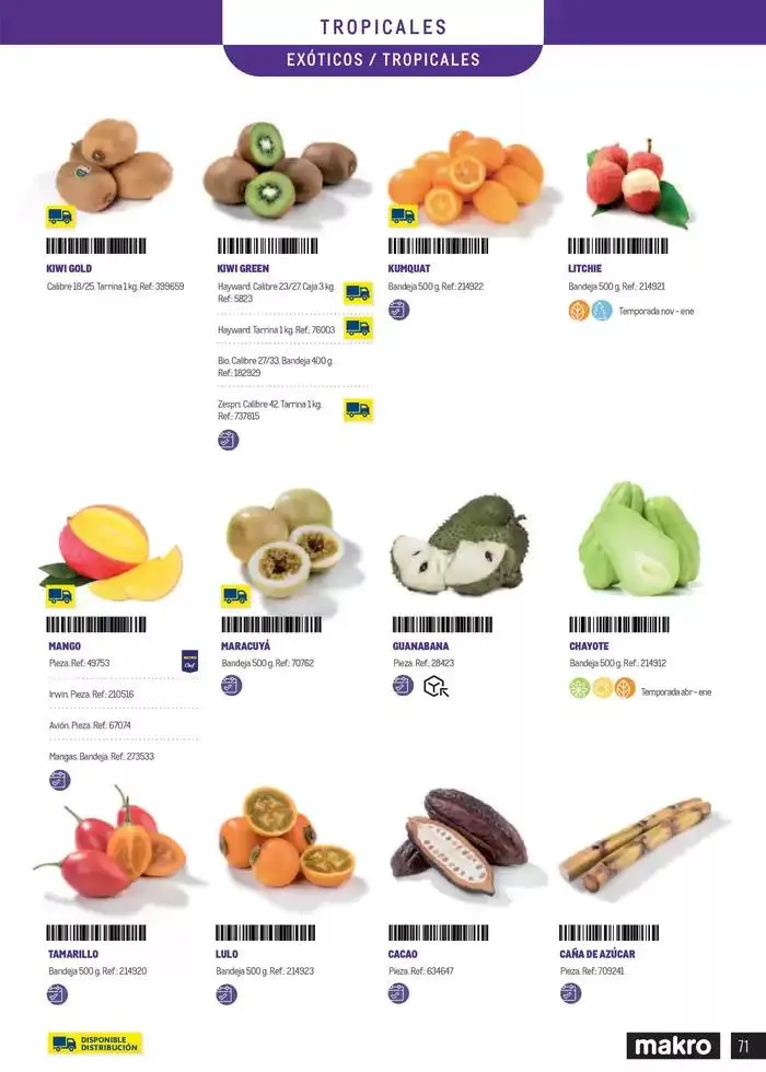 Catálogo de Frutas y verduras 8 de enero al 30 de junio 2025 - Página 71