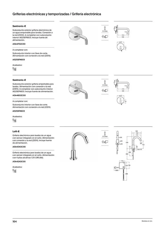 Catálogo de Grifería 9 de enero al 31 de diciembre 2025 - Página 166