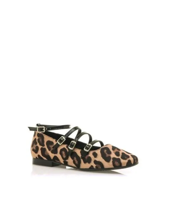 Zapatos Bailarinas Mujer Animal Print 59777 CAMILLE MARY JANE