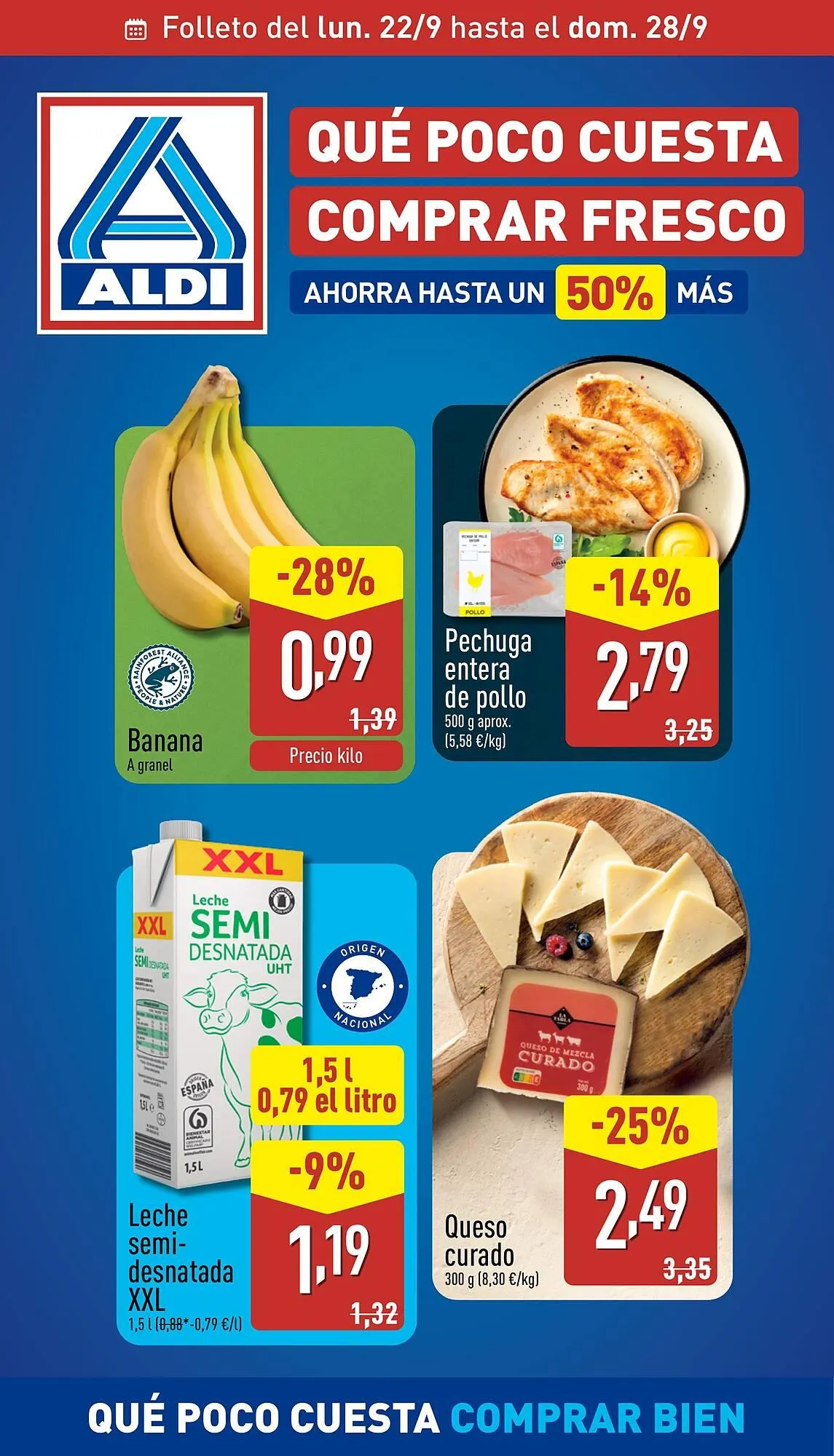 Catálogo de Folleto ALDI 22 de septiembre al 28 de septiembre 2025 - Página 1