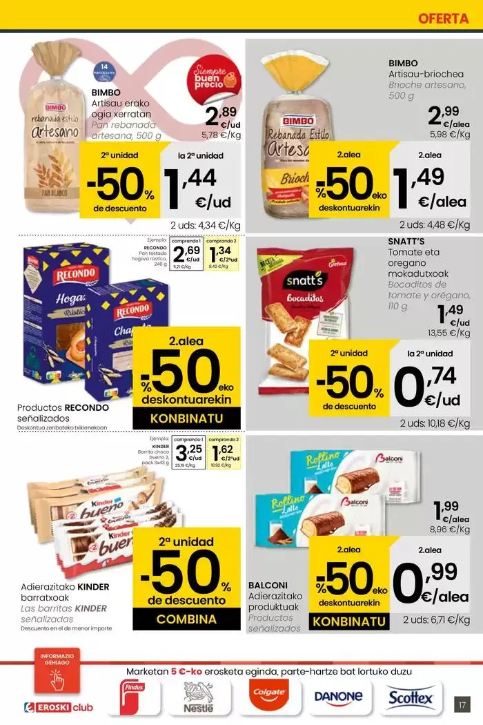 Catálogo de 2000 produktu baino gehiago, BETI PREZIO ONEAN EROSKI CENTER 30 de enero al 11 de febrero 2025 - Página 17