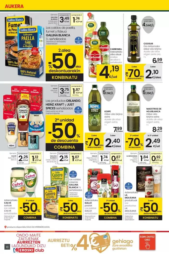 Catálogo de AUKERA OFERTA HIPERMERKATUAK EROSKI 15 de mayo al 27 de mayo 2025 - Página 18