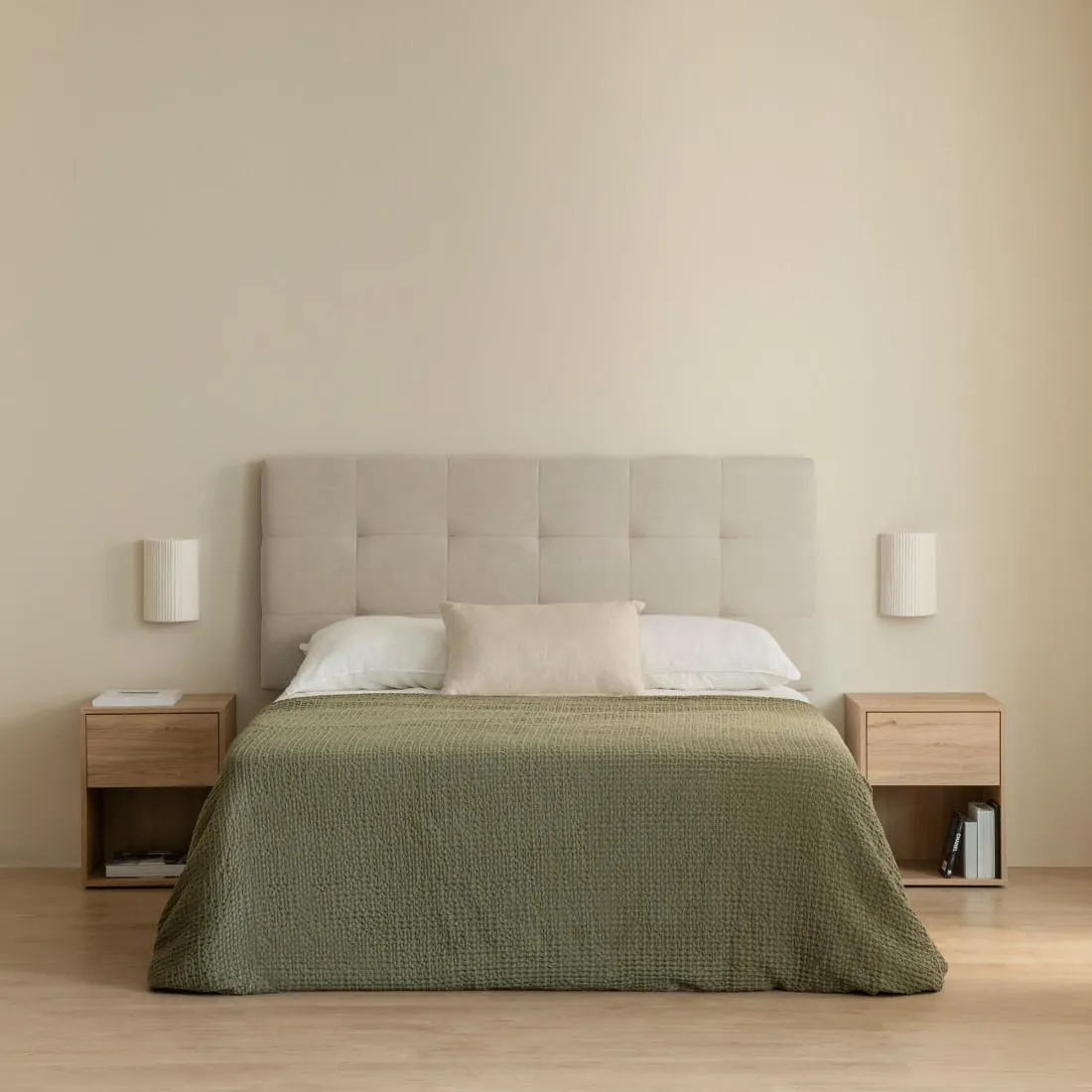 Cabecero tapizado 150/160 perla