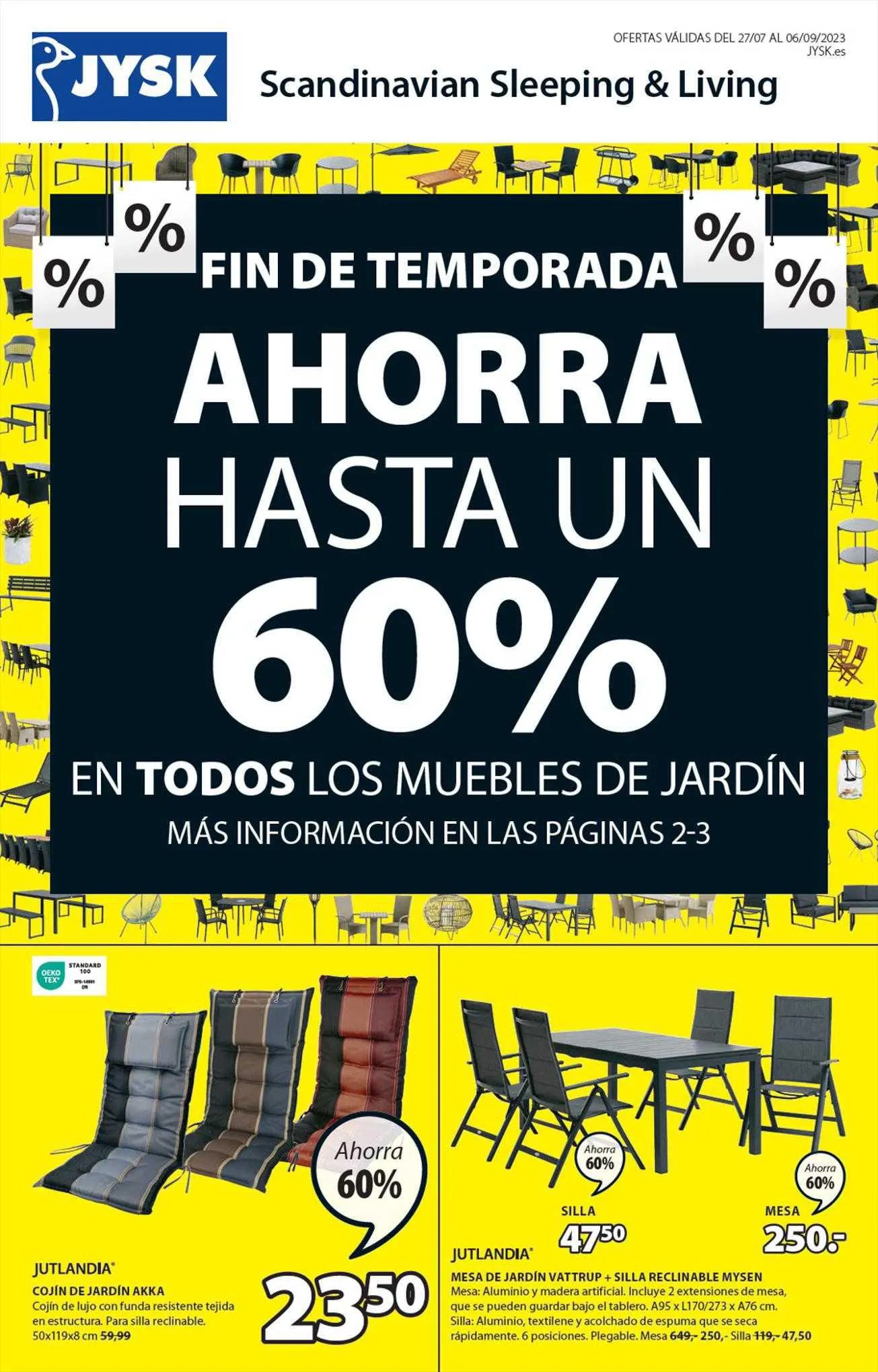 Catálogo de Catálogo JYSK 27 de julio al 6 de septiembre 2023 - Página 1