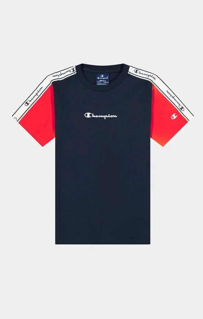 Champion Colour Block Script Logo T-Shirt