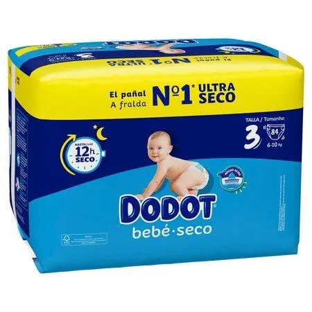 Pañal Dodot talla 3 6-10kg 84 uds