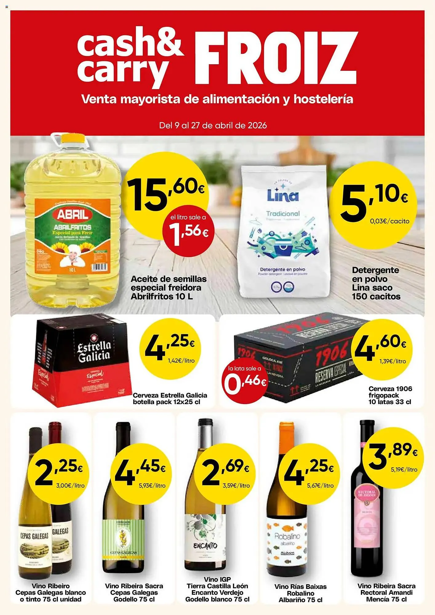 Catálogo de Folleto FROIZ 9 de abril al 27 de abril 2026 - Página 1