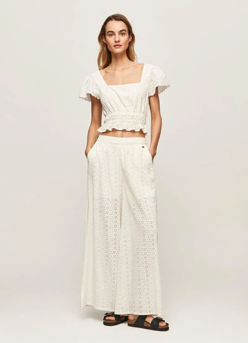 PANTALONES PALAZZO DETALLES CALADOS