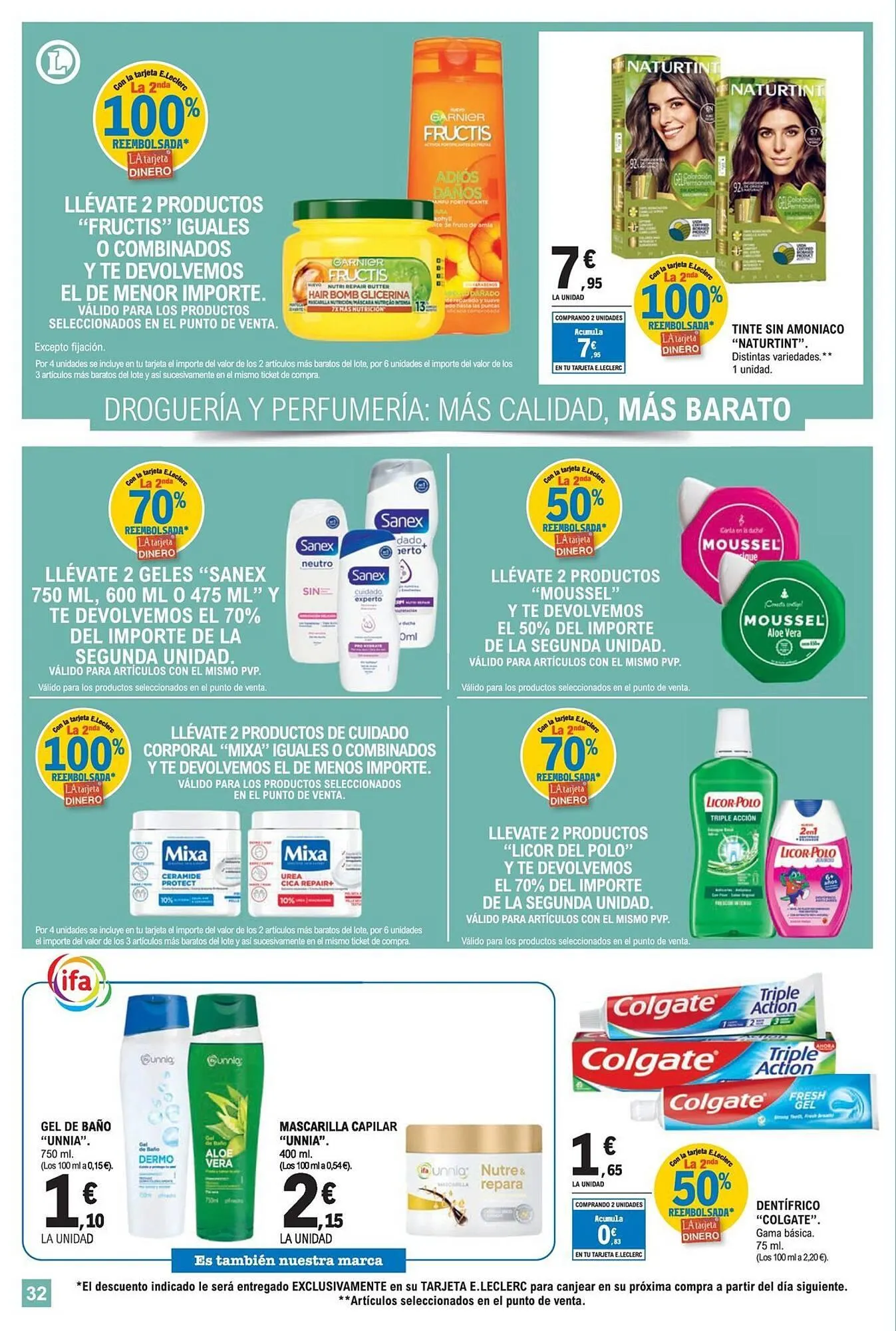 Catálogo de Folleto E.Leclerc 30 de julio al 10 de agosto 2025 - Página 32