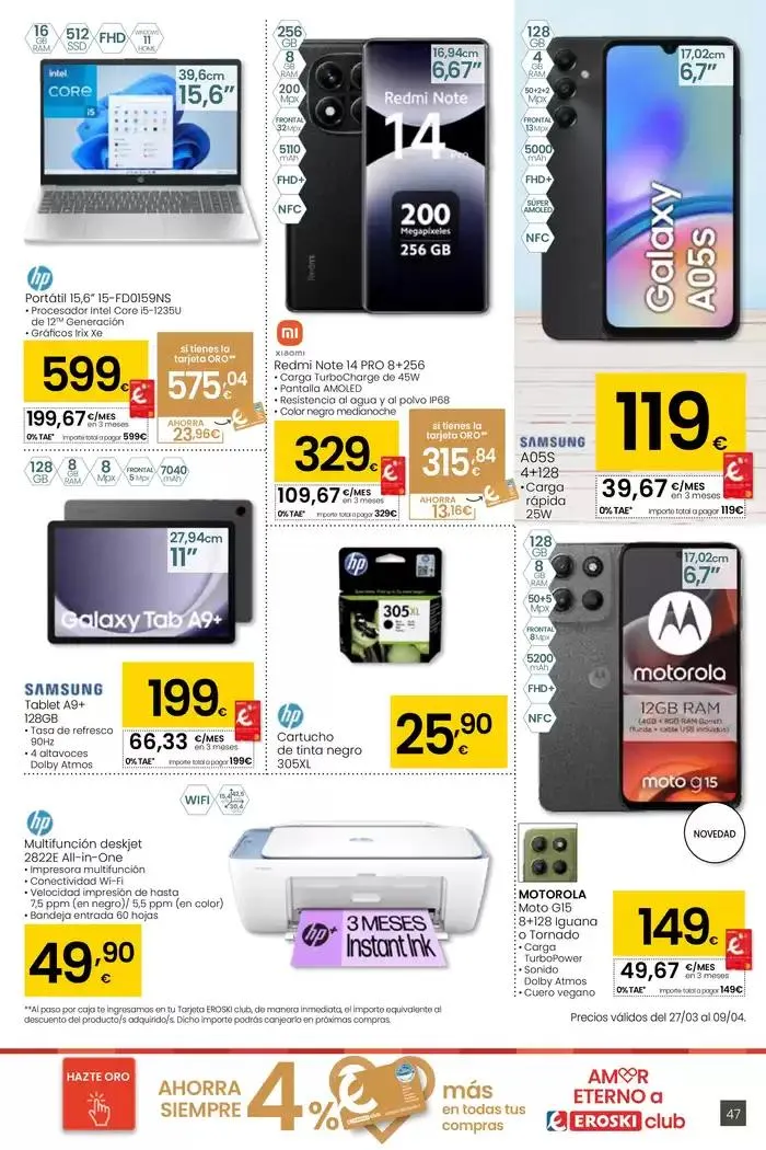 Catálogo de Precio más bajo HIPERMERCADOS EROSKI 27 de marzo al 8 de abril 2025 - Página 47