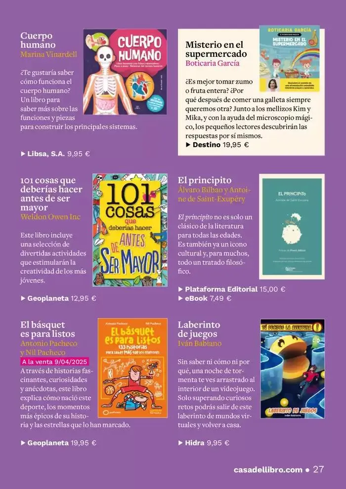 Catálogo de Día del Libro 2025 8 de abril al 22 de abril 2025 - Página 27