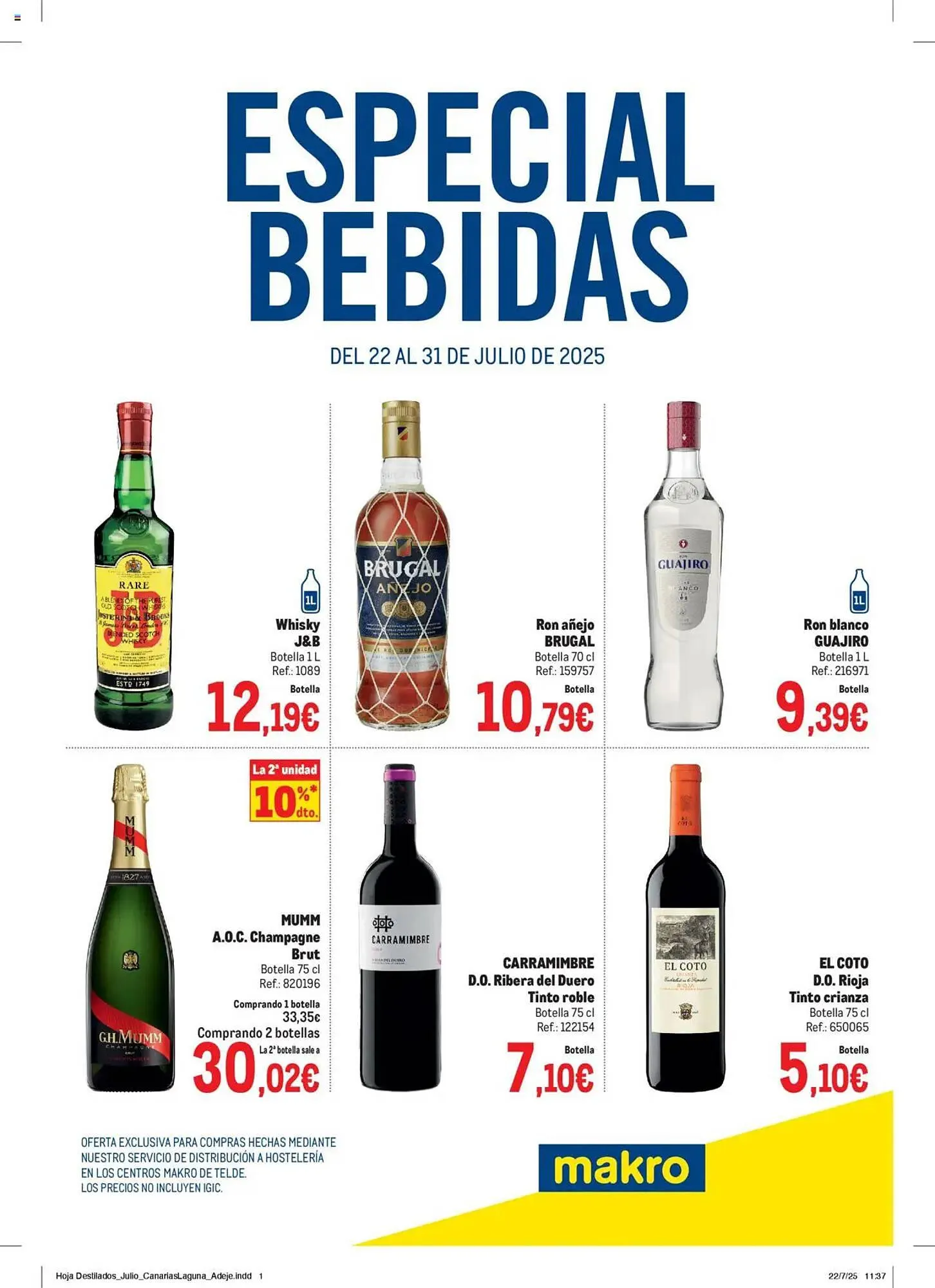 Catálogo de Folleto Makro 22 de julio al 31 de julio 2025 - Página 1