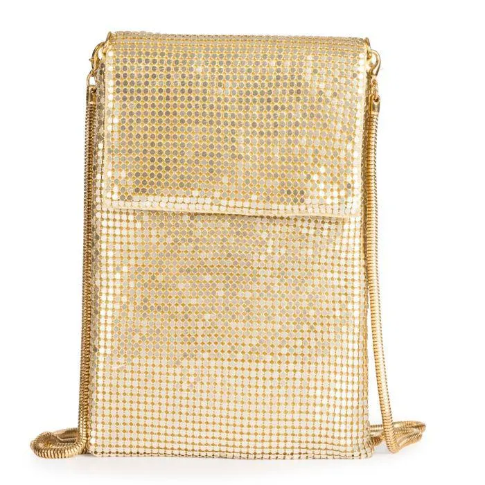 GOLDEN MINI MESH METALLIC BAG SEILLANS