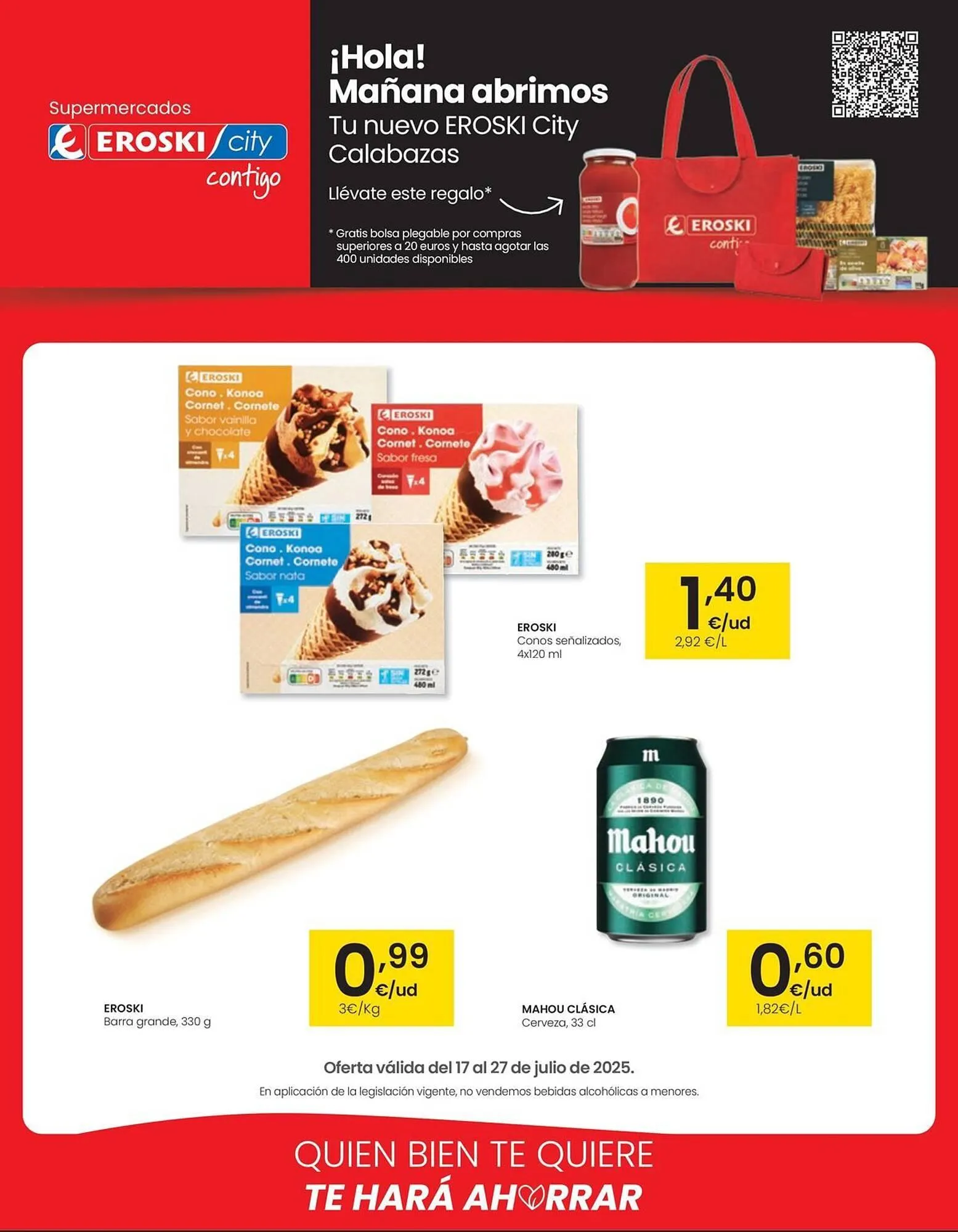 Catálogo de Folleto Eroski 17 de julio al 27 de julio 2025 - Página 1