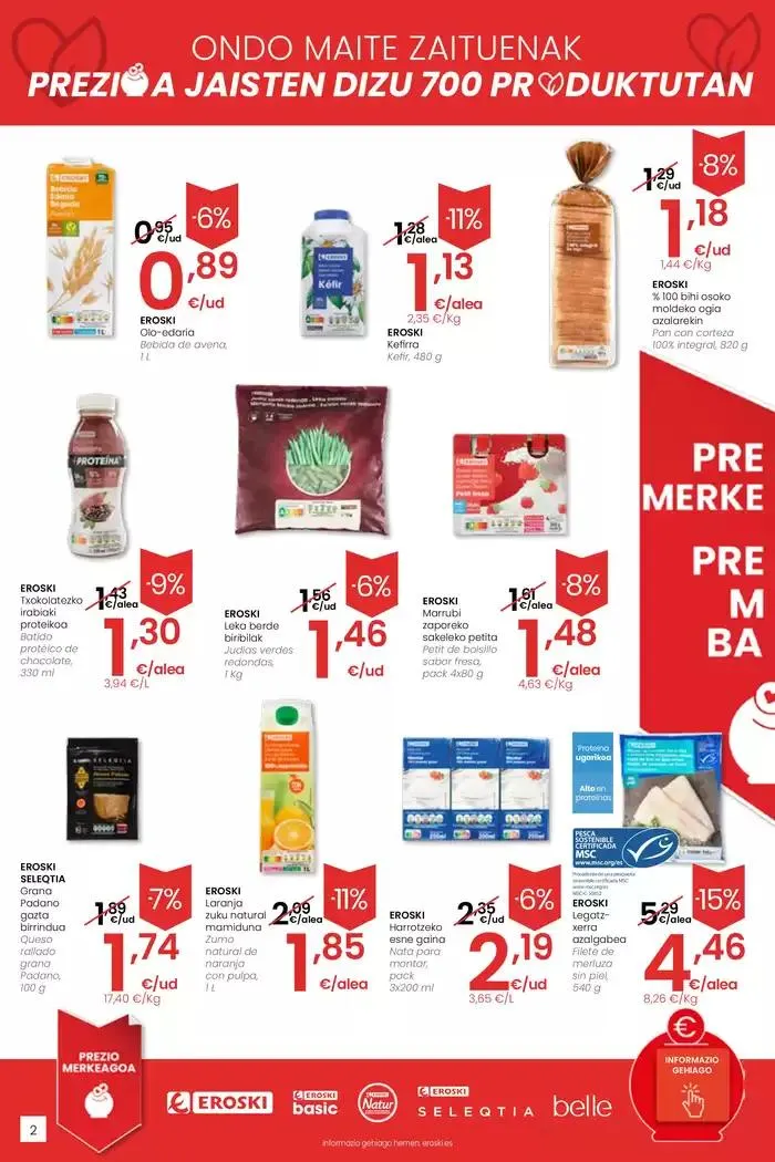 Catálogo de Prezio merkeagoa EROSKI CENTER 13 de marzo al 26 de marzo 2025 - Página 2