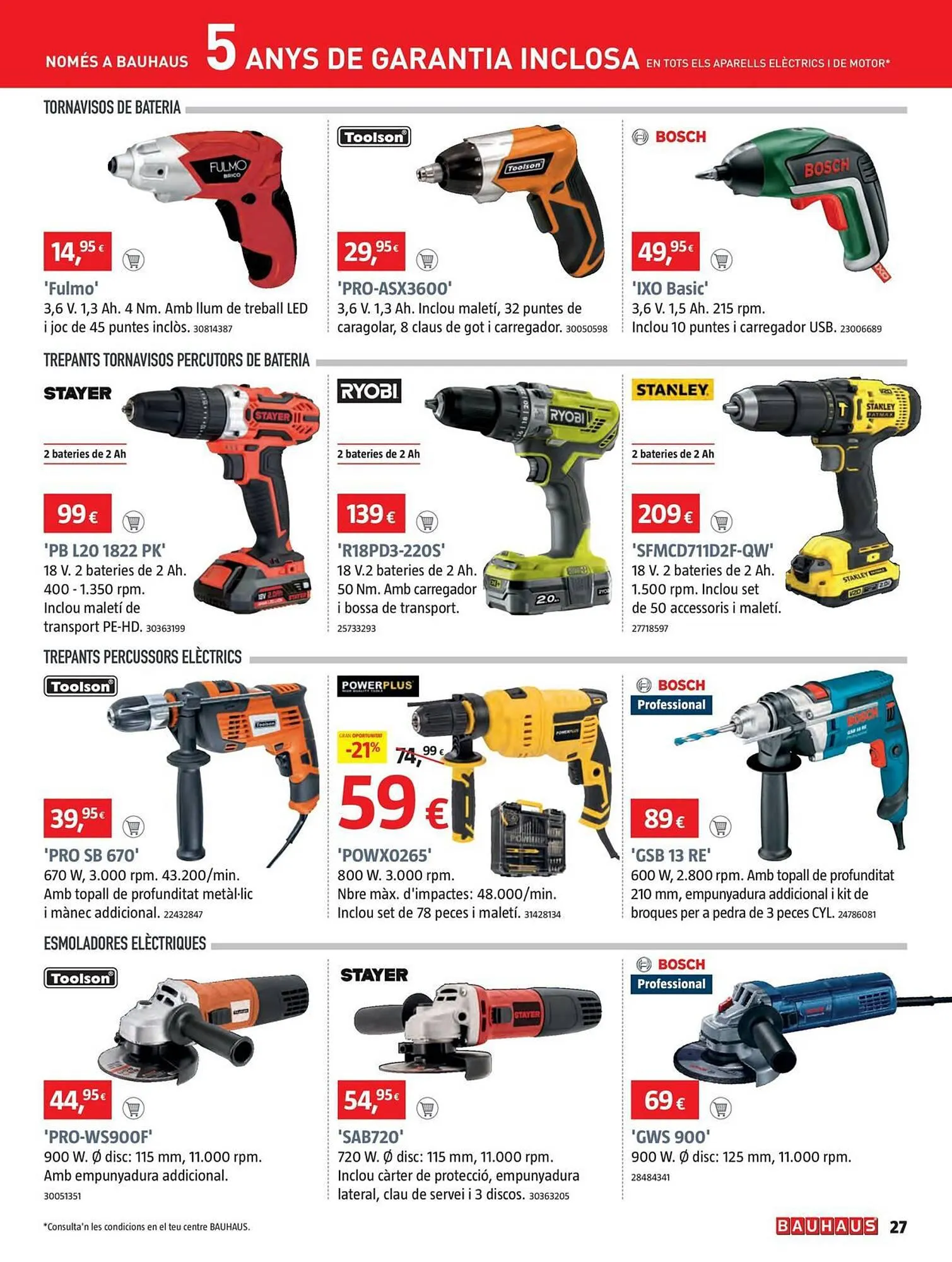 Catálogo de Folleto Bauhaus 2 de enero al 24 de enero 2024 - Página 27