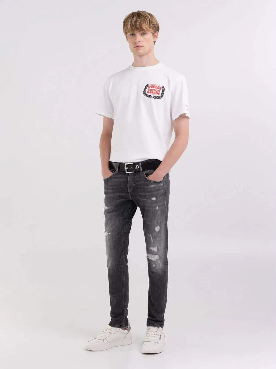 Camiseta de punto estampado custom garage