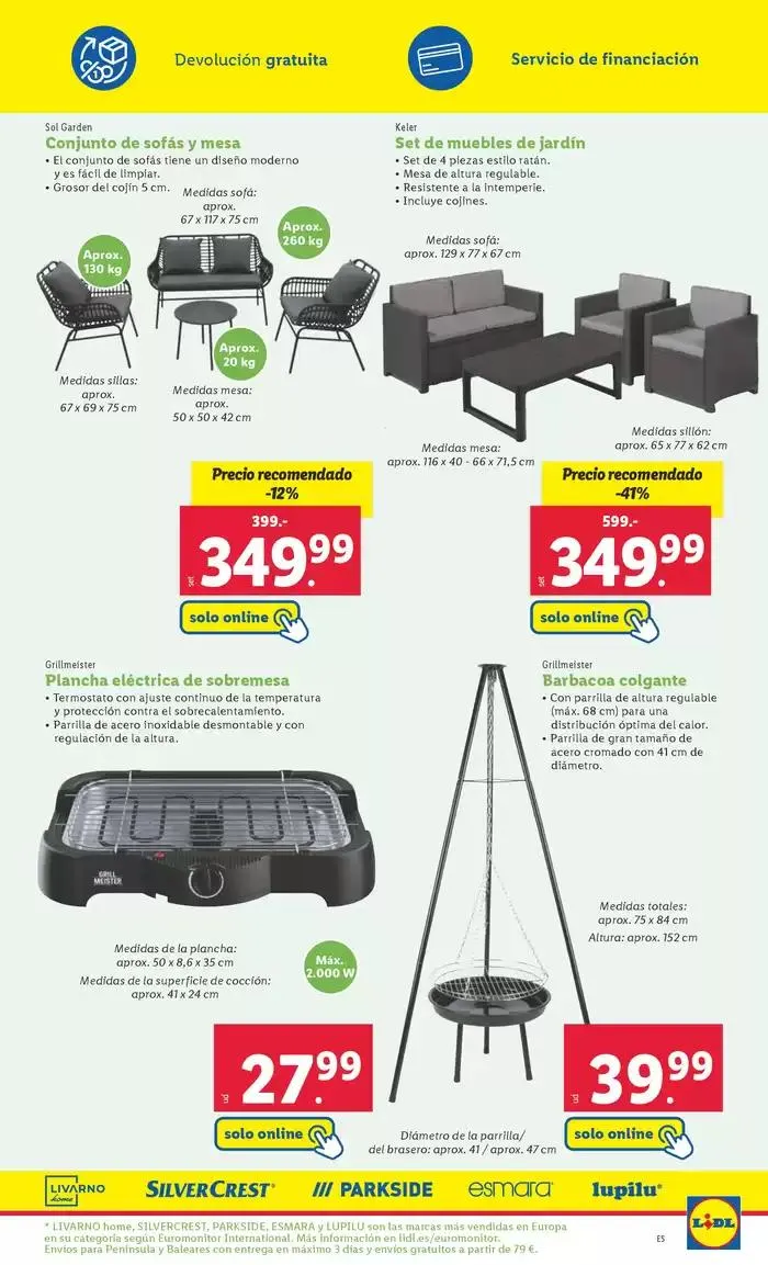 Catálogo de ¡Bazar Lidl! Ofertas válidas del 21/04 al 27/04 21 de abril al 27 de abril 2025 - Página 9