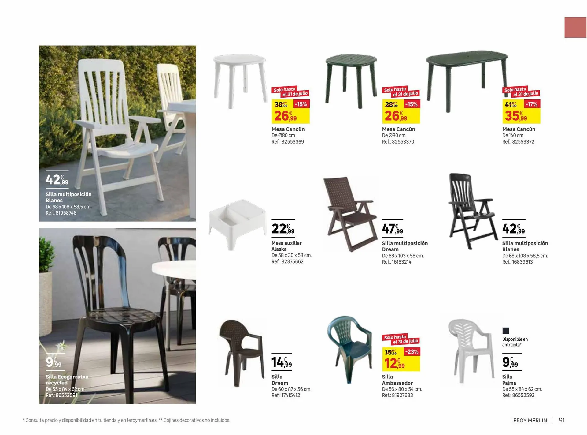 Catálogo de Folleto Leroy Merlin 9 de junio al 31 de julio 2023 - Página 91