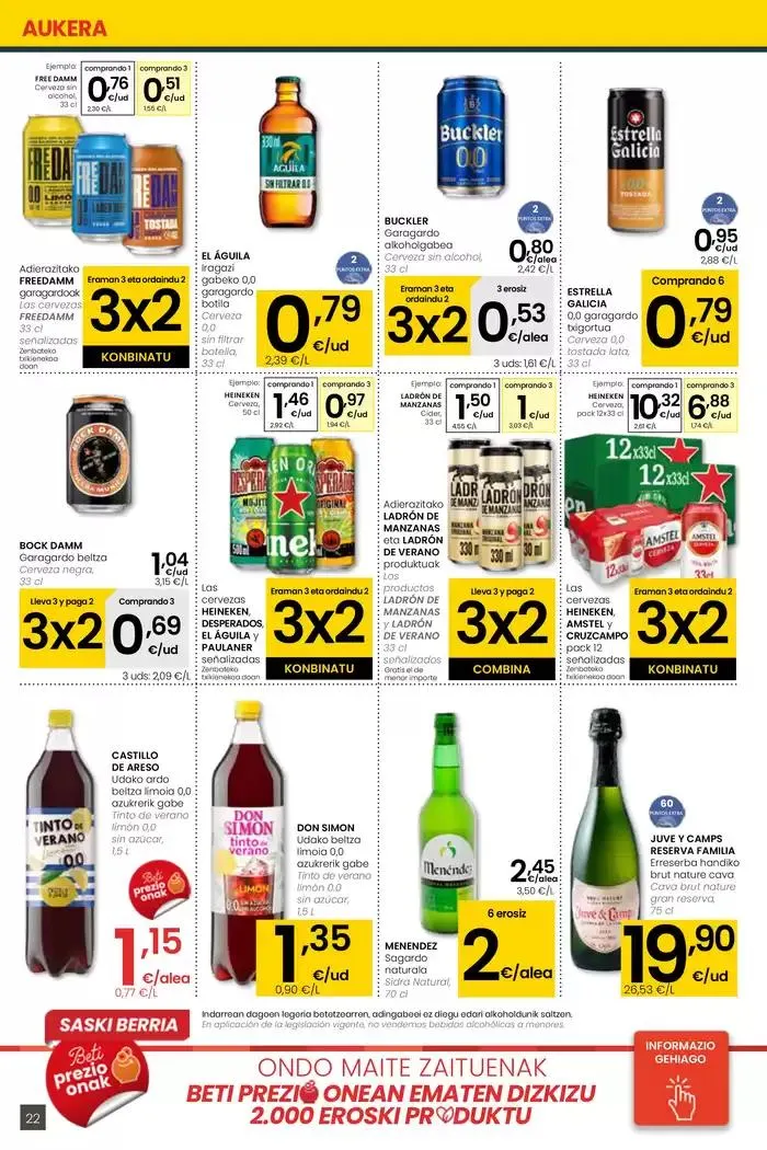 Catálogo de AUKERA OFERTA EROSKI CENTER 2 de mayo al 13 de mayo 2025 - Página 22