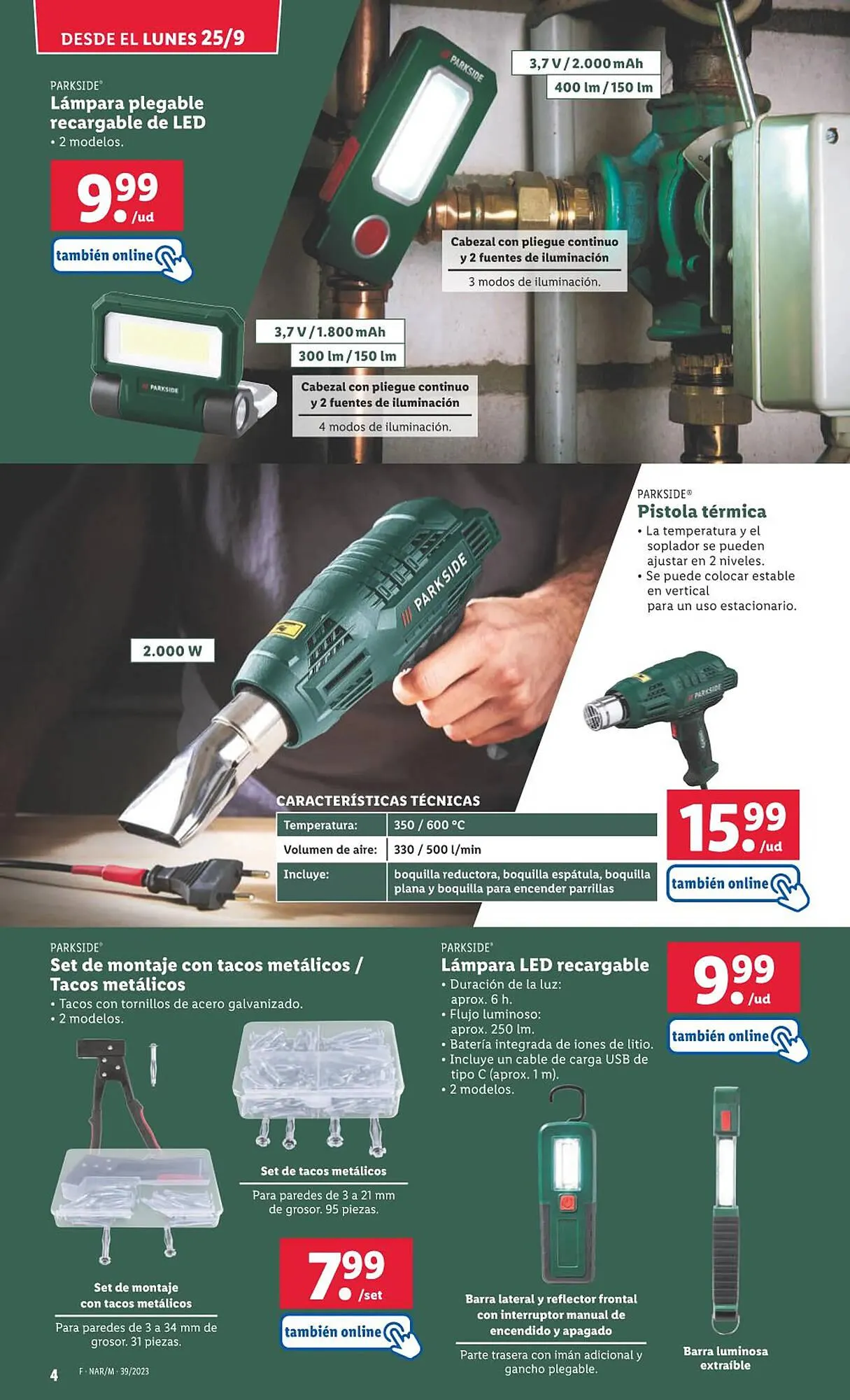 Catálogo de Folleto Lidl 25 de septiembre al 1 de octubre 2023 - Página 4