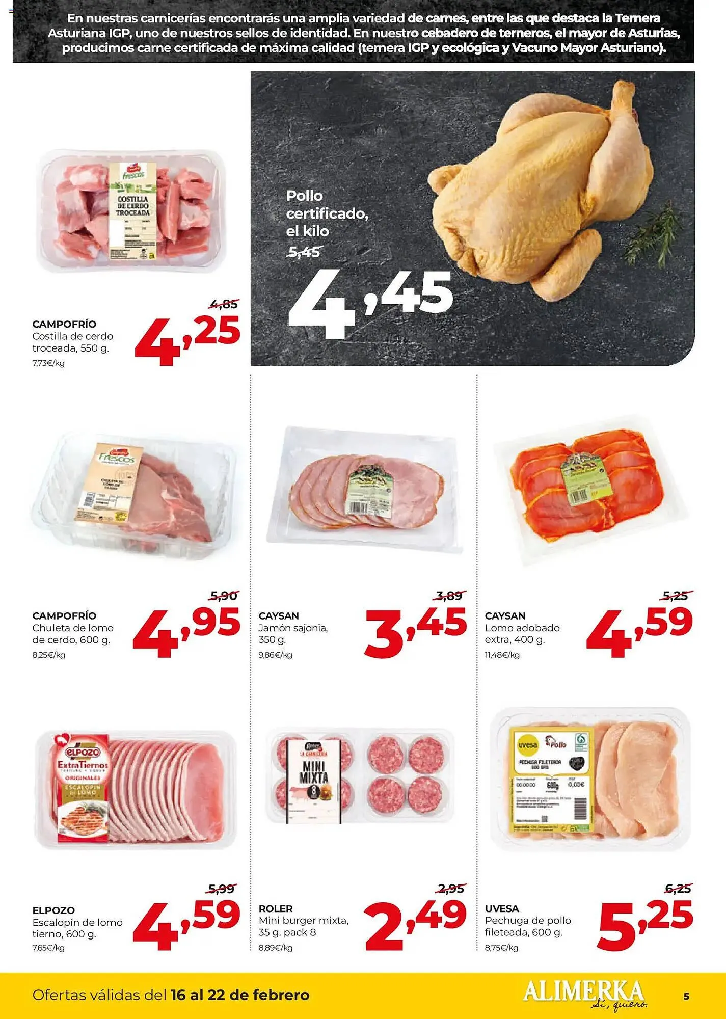 Catálogo de Folleto Alimerka 16 de febrero al 22 de febrero 2026 - Página 5