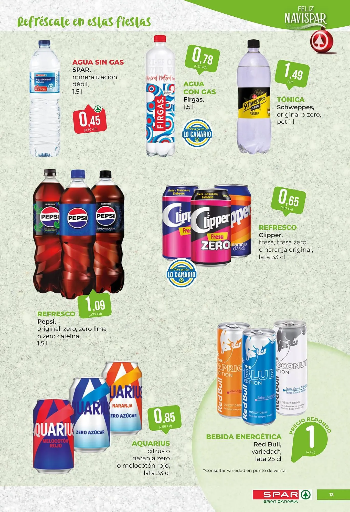 Catálogo de Folleto SPAR Gran Canaria 30 de diciembre al 5 de enero 2026 - Página 13