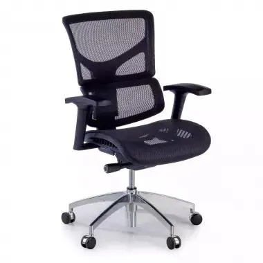 Silla ergonómica ejecutiva Erghos1, reposabrazos ajustables 4D - Negro