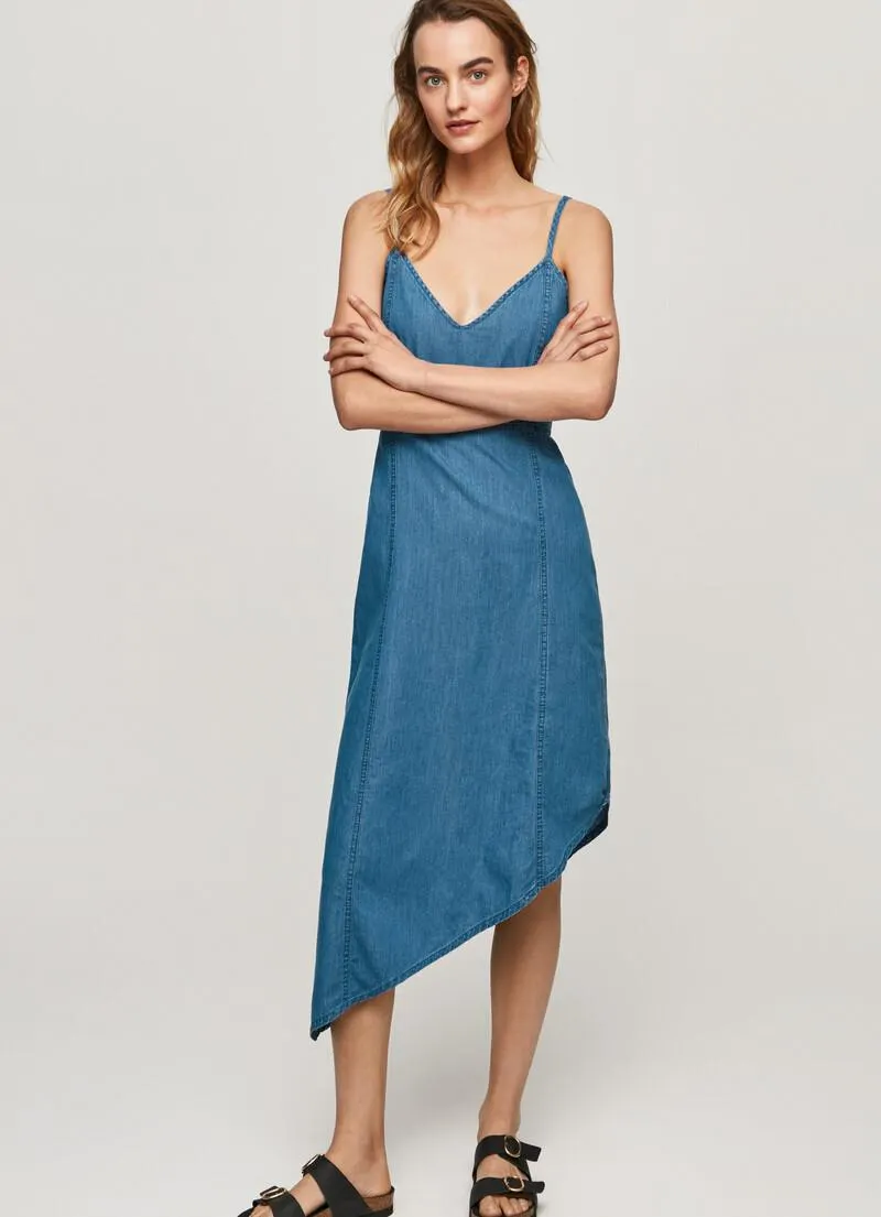 VESTIDO DENIM DANI ASIMÉTRICO