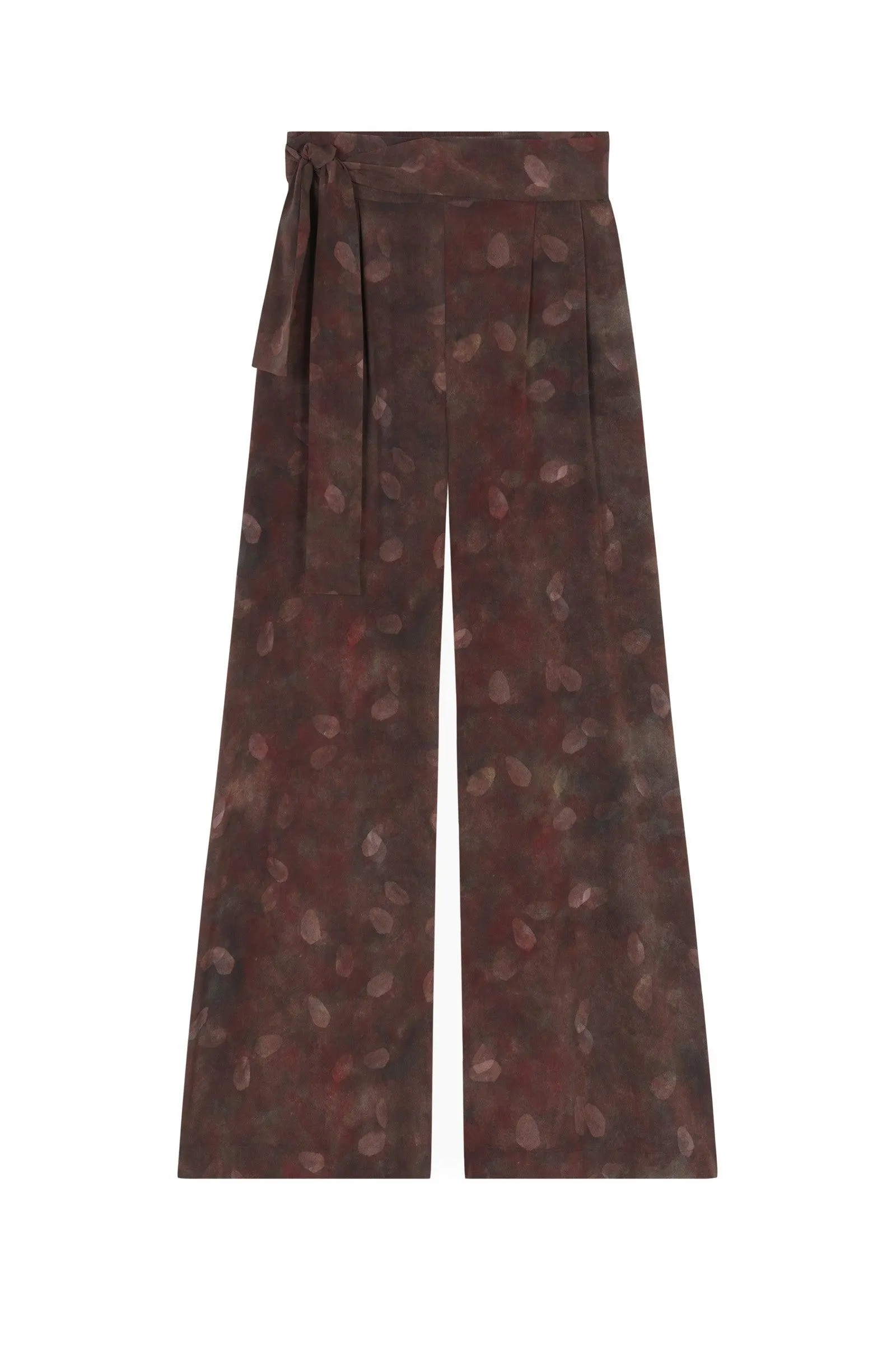 Nolita, pantalón en seda aran print