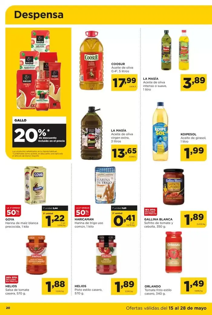 Catálogo de Ofertas válidas en nuetras tiendas físicas de Castilla y León y Galicia del 15 al 28 de mayo 15 de mayo al 28 de mayo 2025 - Página 20