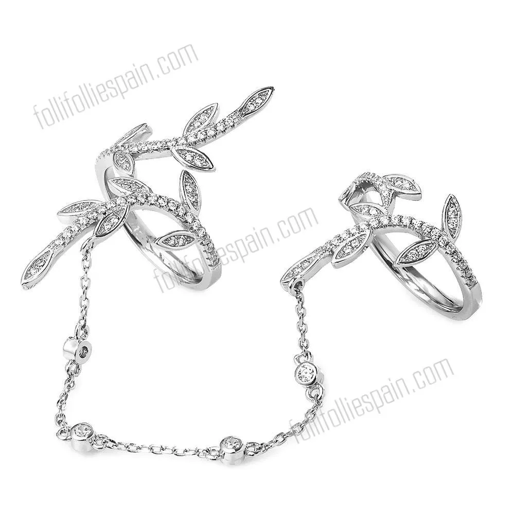 Folli Follie Moda historias de plata Anillo con descuento