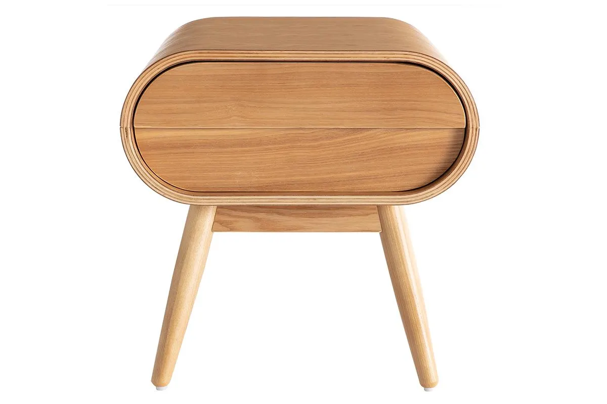 Mesita de noche diseño fresno 1 cajón BJORG