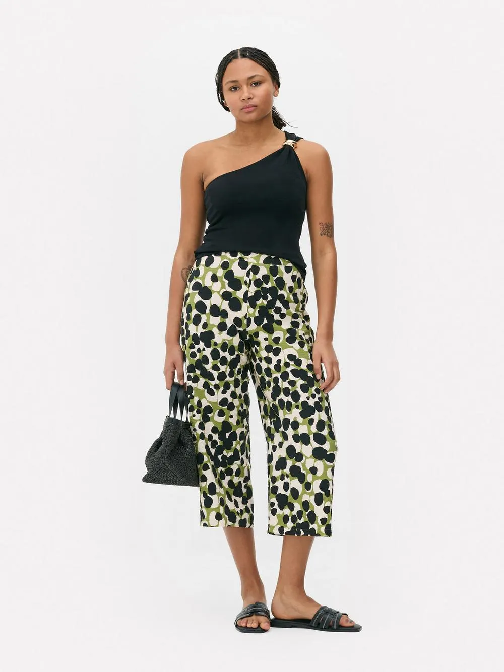 Pantaloni culotte con stampa