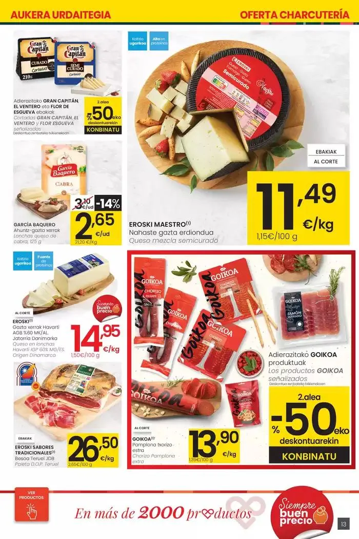 Catálogo de Prezio merkeagoa EROSKI CENTER 13 de marzo al 26 de marzo 2025 - Página 13
