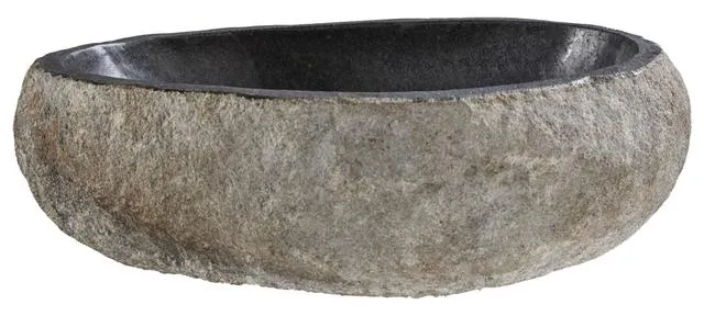 Lavabo Rock negro 45x15x40 cm