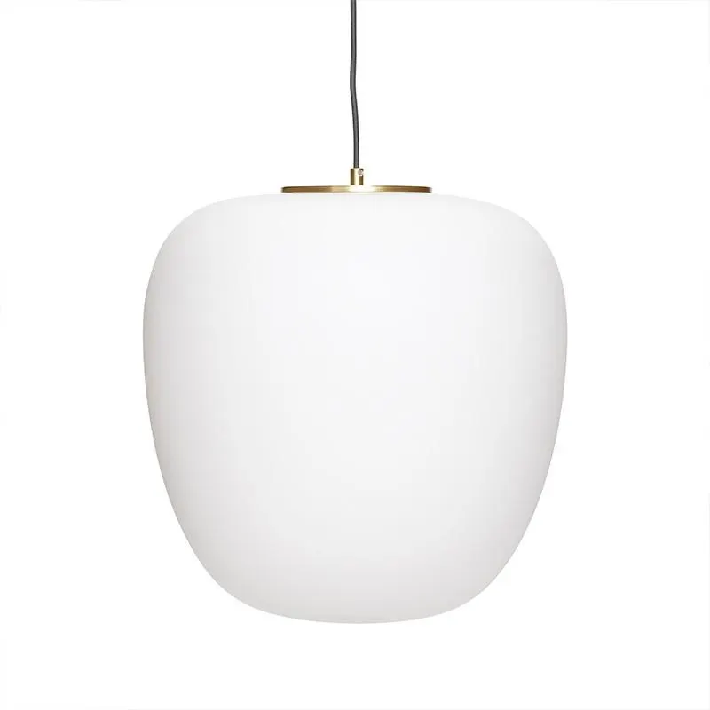 Lucía white ceiling lamp, M