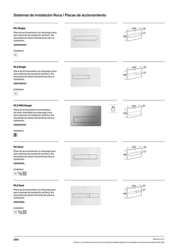 Catálogo de Colecciones de Baño, Muebles y Accesorios 9 de enero al 31 de diciembre 2025 - Página 386
