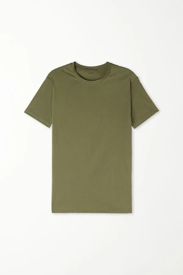 Camiseta de Algodón Elástico
