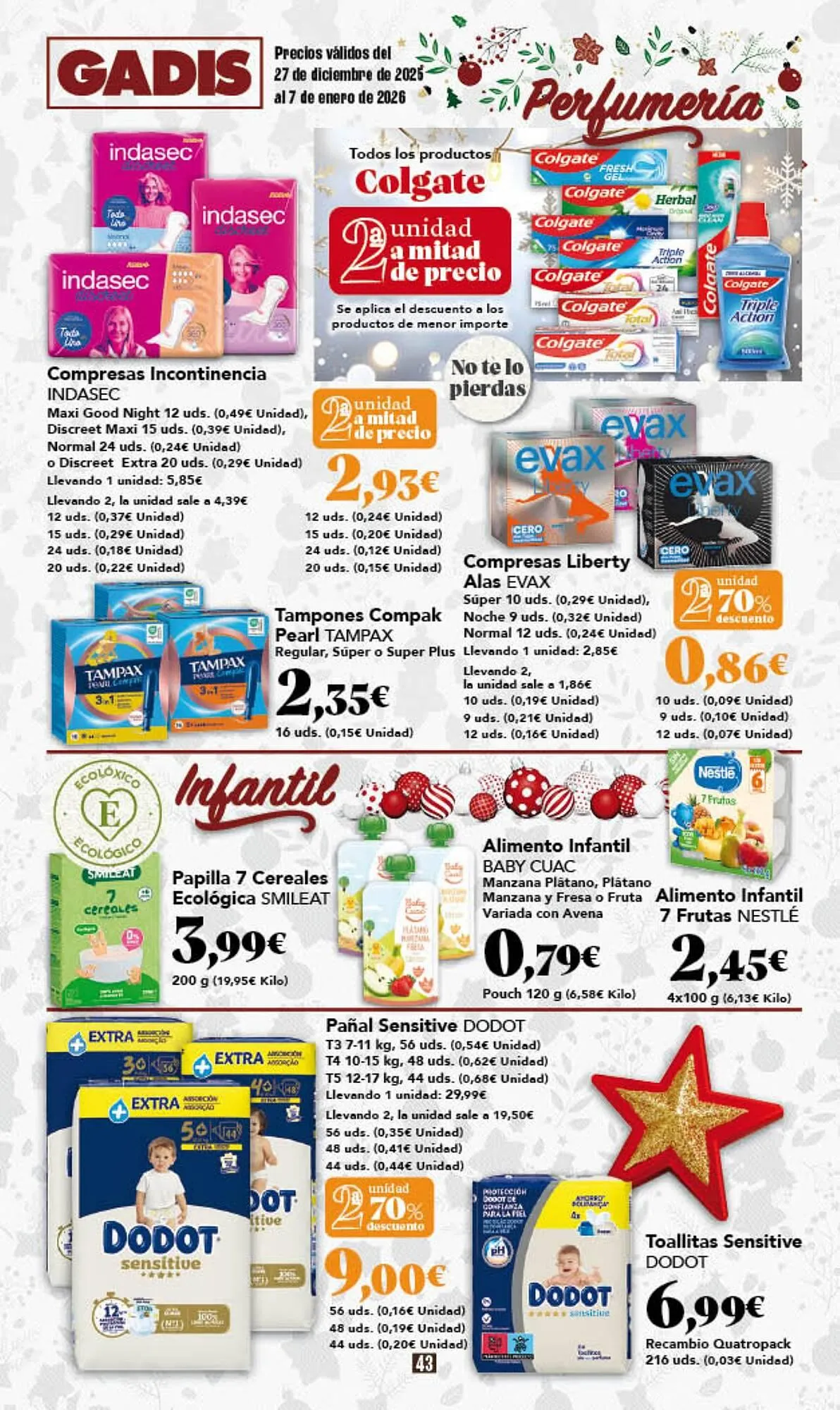 Catálogo de Folleto Gadis 27 de diciembre al 7 de enero 2026 - Página 43