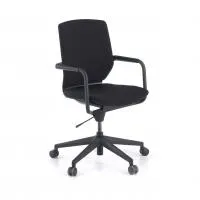 Silla Confidente Detroit, patin, mecanismo deslizante - Negro